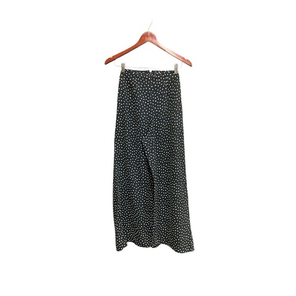 C'est Duo By Casablanca Vintage Pants Sheer Black with Polka Dots Size Small 90s - Picture 6 of 9